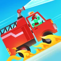 Dinosaur Fire Truck: for kids